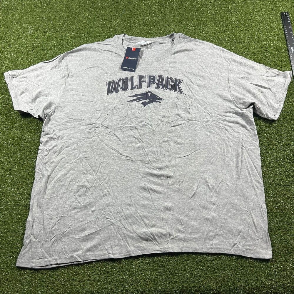 Fanatics Nevada Wolf Pack T-Shirt Mens 3XL Heather Gray NCAA College Tee NWT